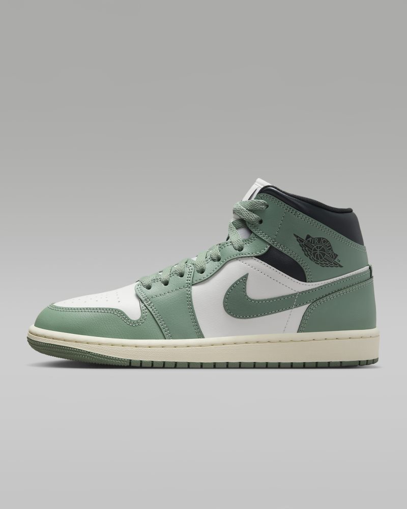 Air Jordan 1 Mid Sail/Anthrazit/Jade Smoke