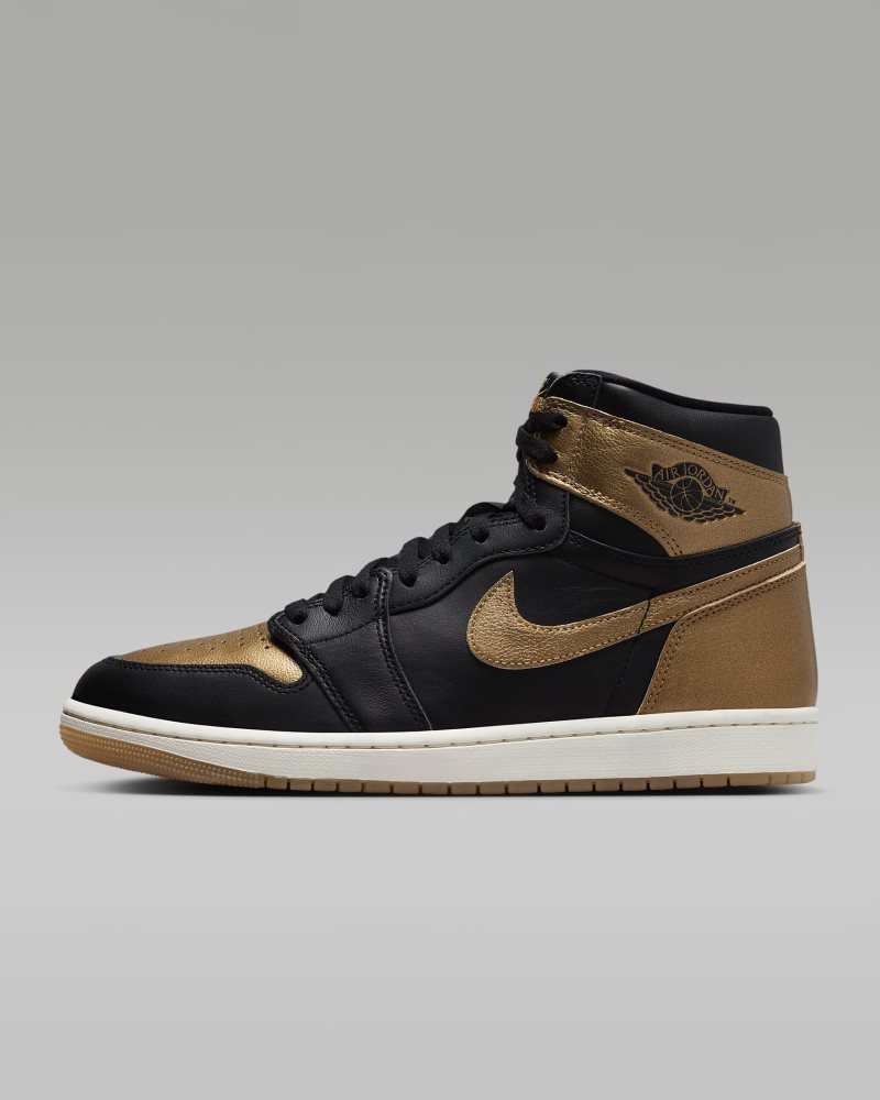 Air Jordan 1 Retro High OG „Black and Gold" Schwarz/Segel/Metallic Gold