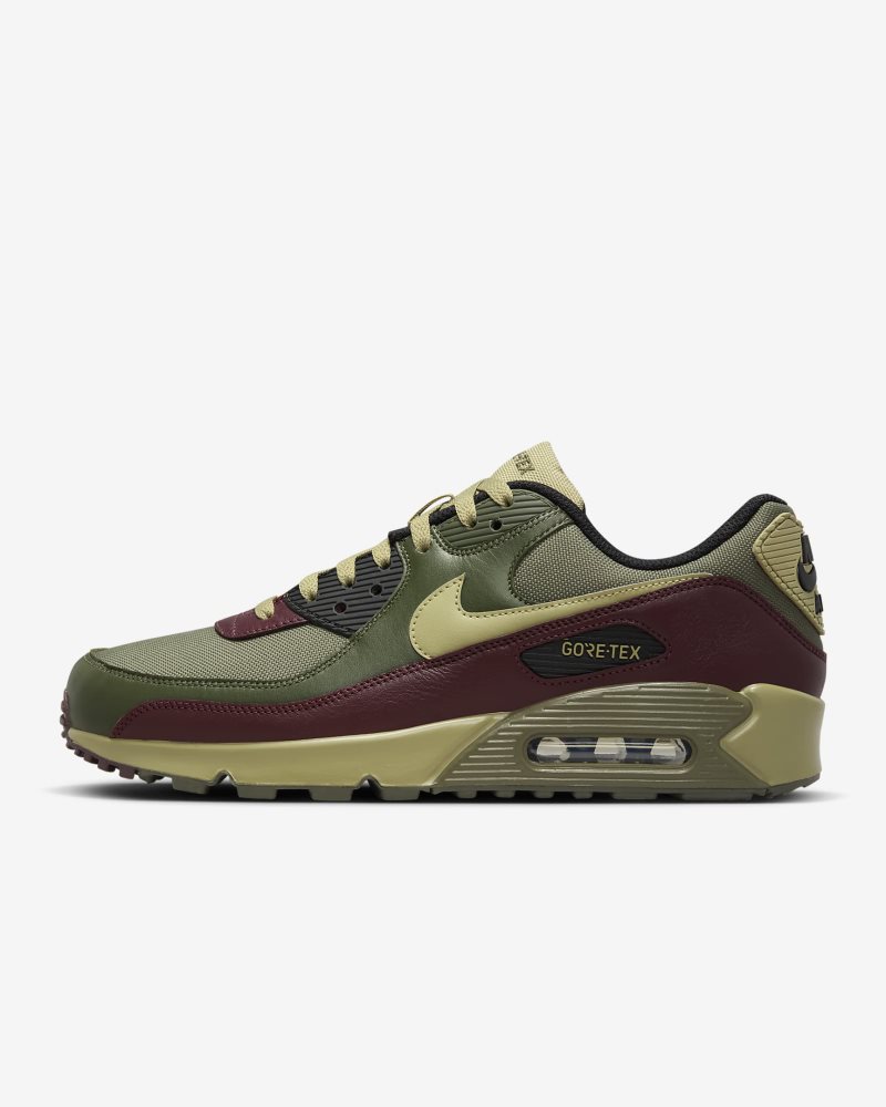 Nike Air Max 90 GORE-TEX Medium Olive/Cargo Khaki/Burgundy Crush/Neutral Olive