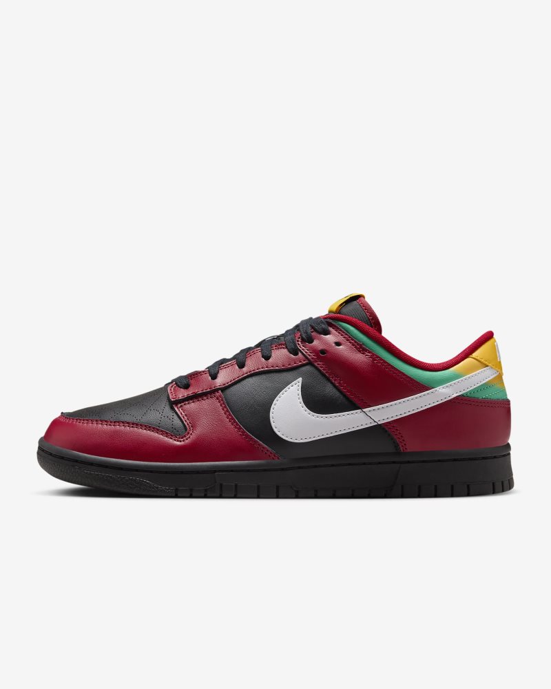 Nike Dunk Low Retro LTD Schwarz/Gym Rot/Universitätsgold/Weiß