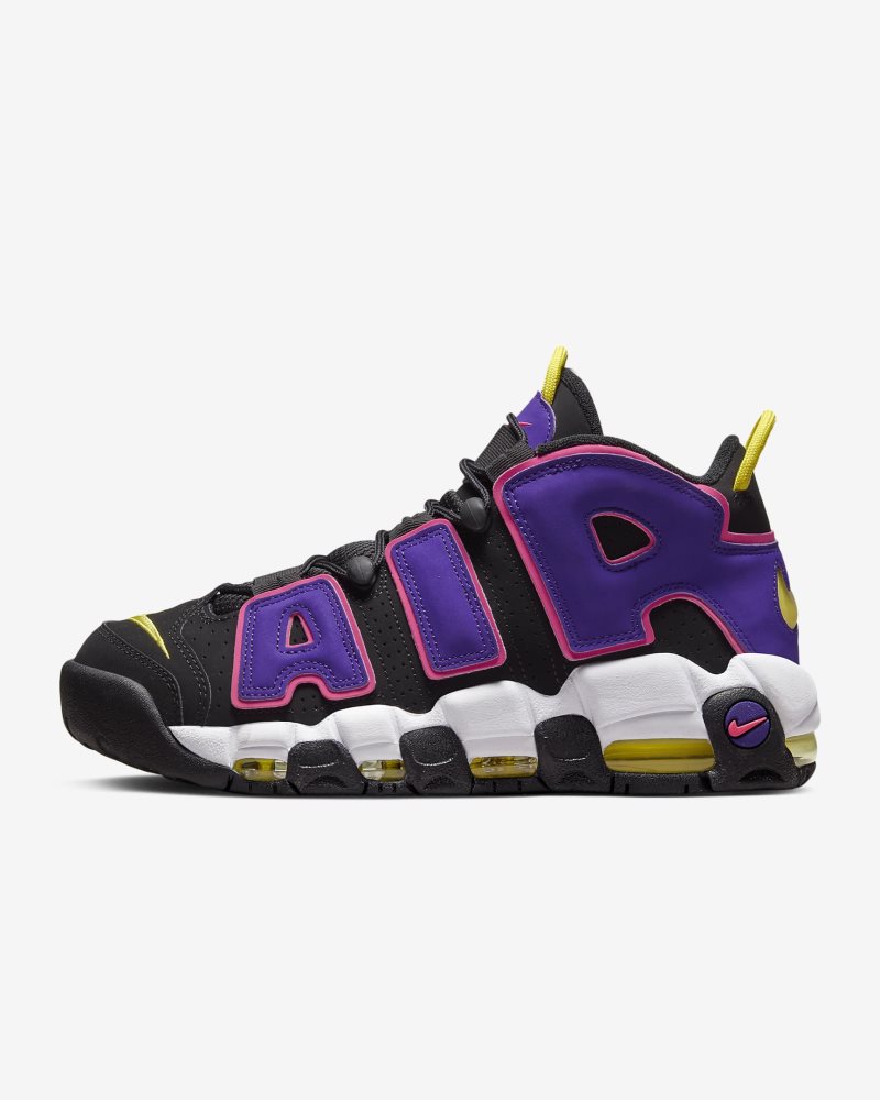 Nike Air More Uptempo 96 Schwarz/Court Purple/Hyper Pink/Multi-Color