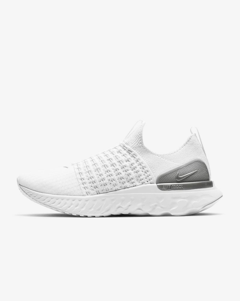 Nike React Phantom Run Flyknit 2 True White/Weiß/Pure Platinum/Metallic Silver