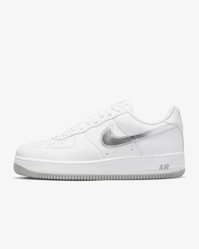 Nike Air Force 1 Low Retro Weiß/Metallic Gold/Flat Silver/Metallic Silver