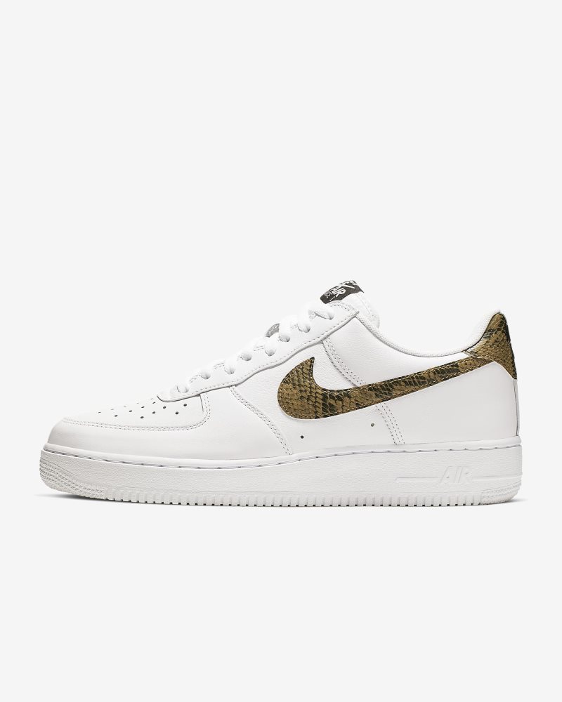 Nike Air Force 1 Low Retro Premium Weiß/Dunkelhaselnuss/Schwarz/Elemental Gold