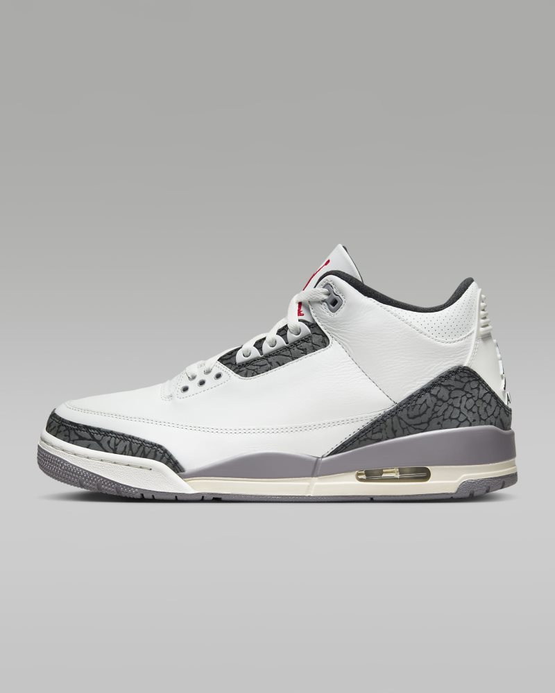 Air Jordan 3 Retro „Cement Grey" Summit White/Cement Grey/Schwarz/Fire Red