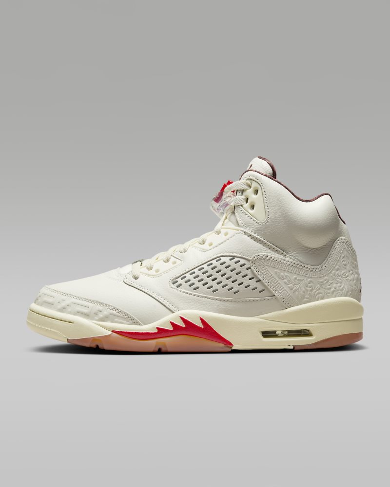 Air Jordan 5 Retro „El Grito" Segel/Kokosnussmilch/Tannengrün/Dunkelpony