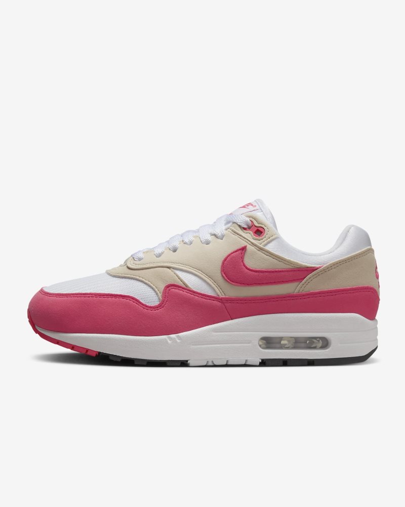 Nike Air Max 1 Weiß/Helles Erzholzbraun/Schwarz/Asterrosa