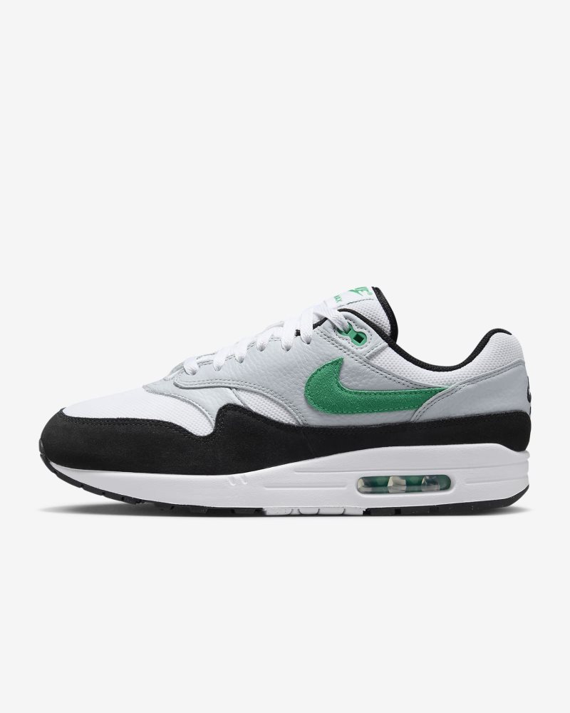 Nike Air Max 1 Weiß/Pure Platinum/Schwarz/Stadiongrün