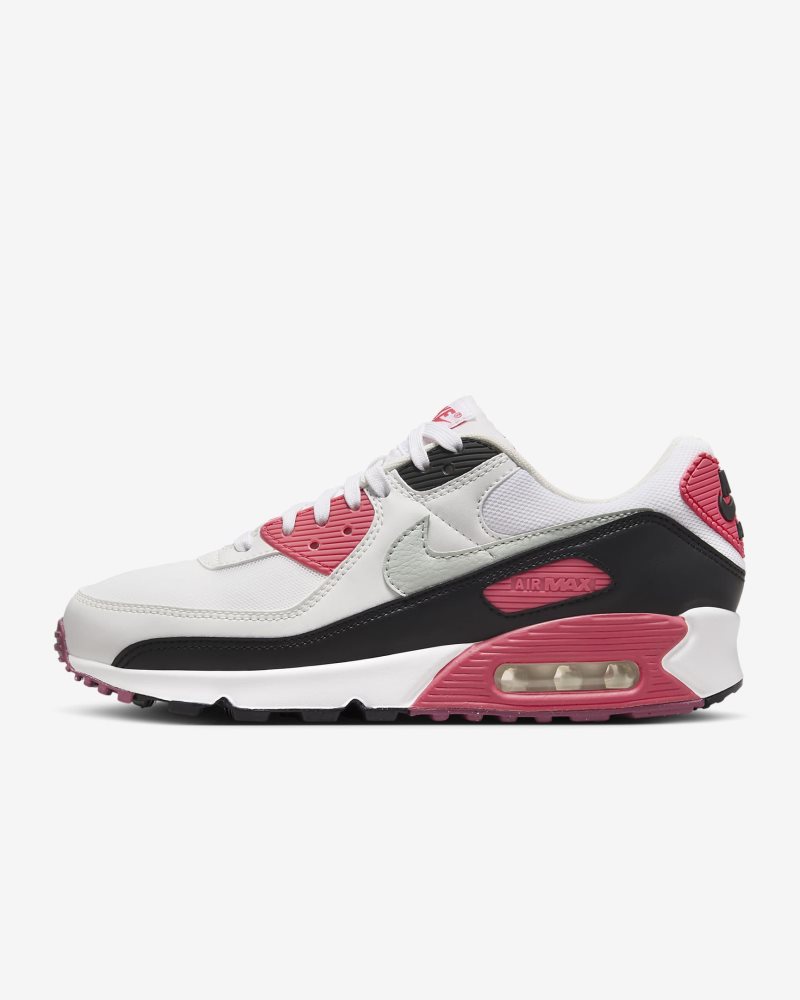 Nike Air Max 90 Weiß/Asterrosa/Schwarz/Helles Silber