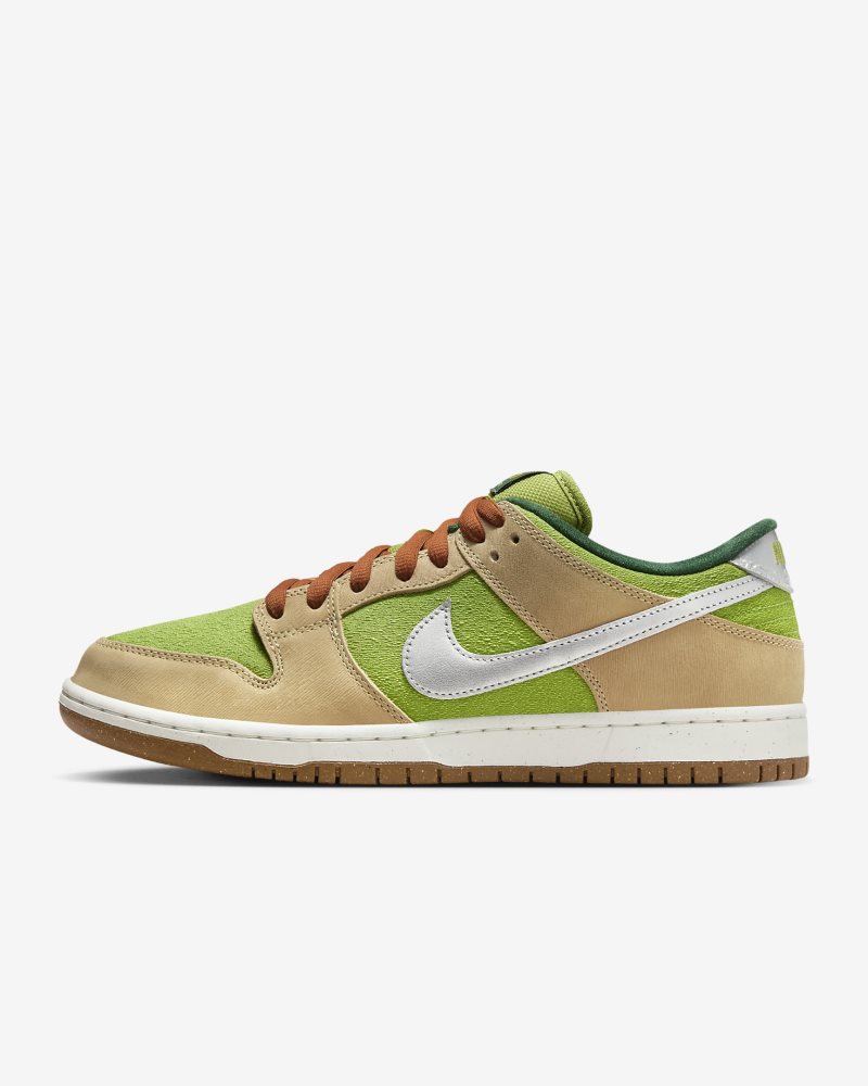 Nike SB Dunk Low Pro Sesam/Birne/Tanne/Metallic Silber