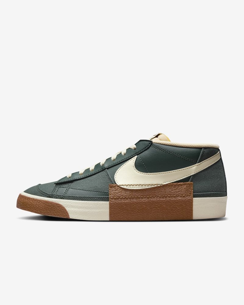 Nike Blazer Low Pro Club Vintage Grün/Hell British Tan/Gum Dunkelbraun/Kokosnussmilch