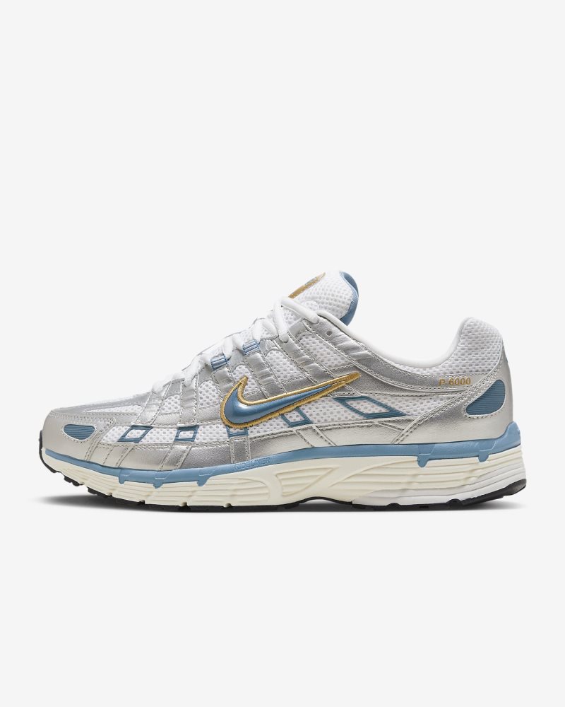 Nike P-6000 Weiß/Metallic Silber/Pale Ivory/Aegean Storm