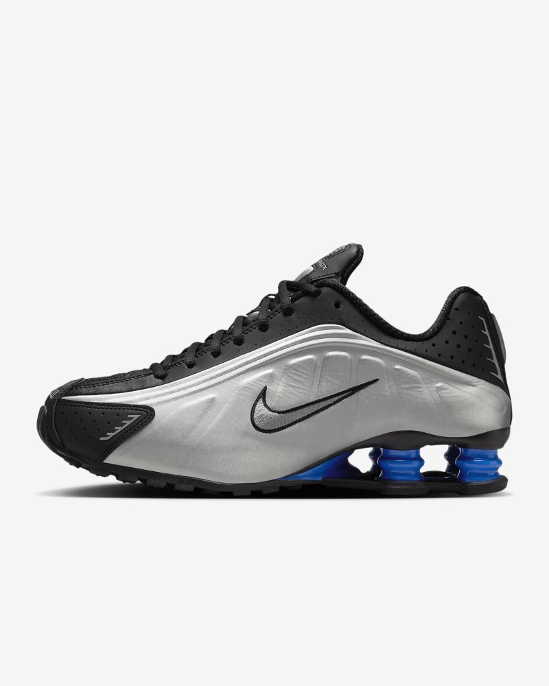 Nike Shox R4 Schwarz/Racer Blue/Metallic Silver