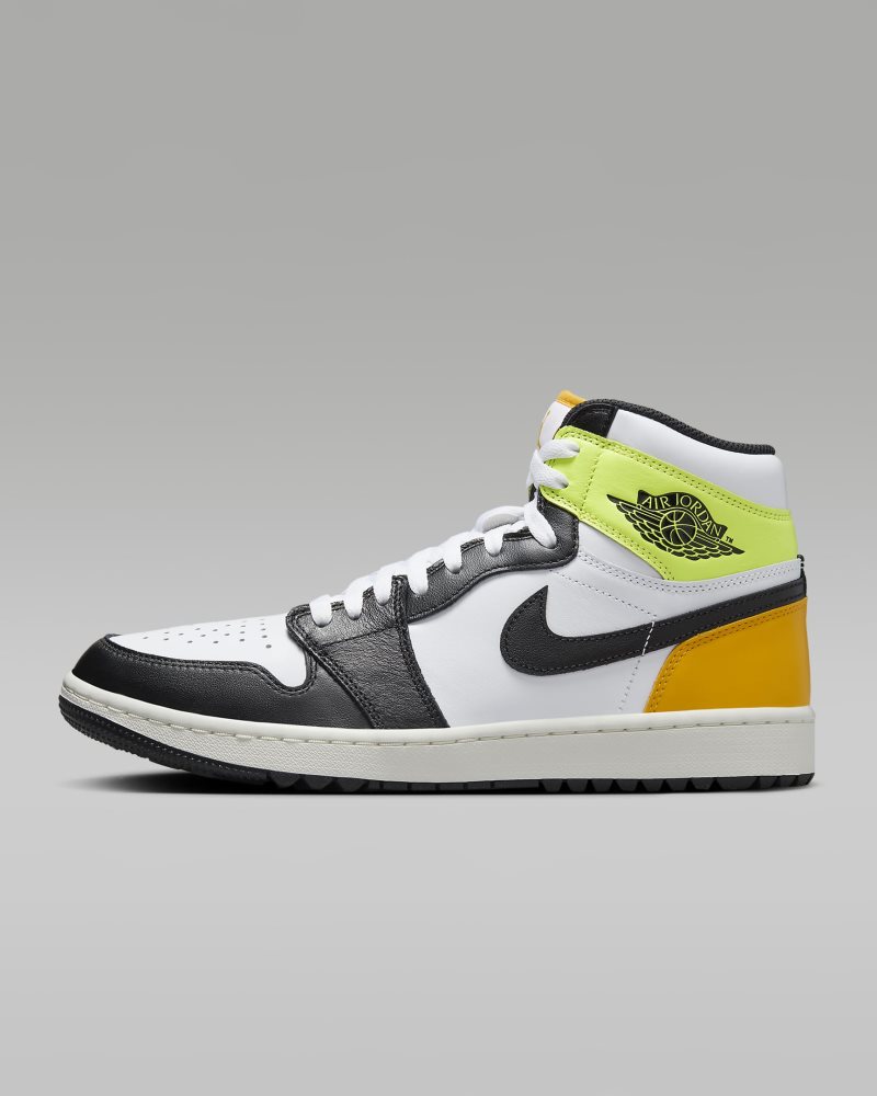 Air Jordan I High G Weiß/University Gold/Volt/Schwarz