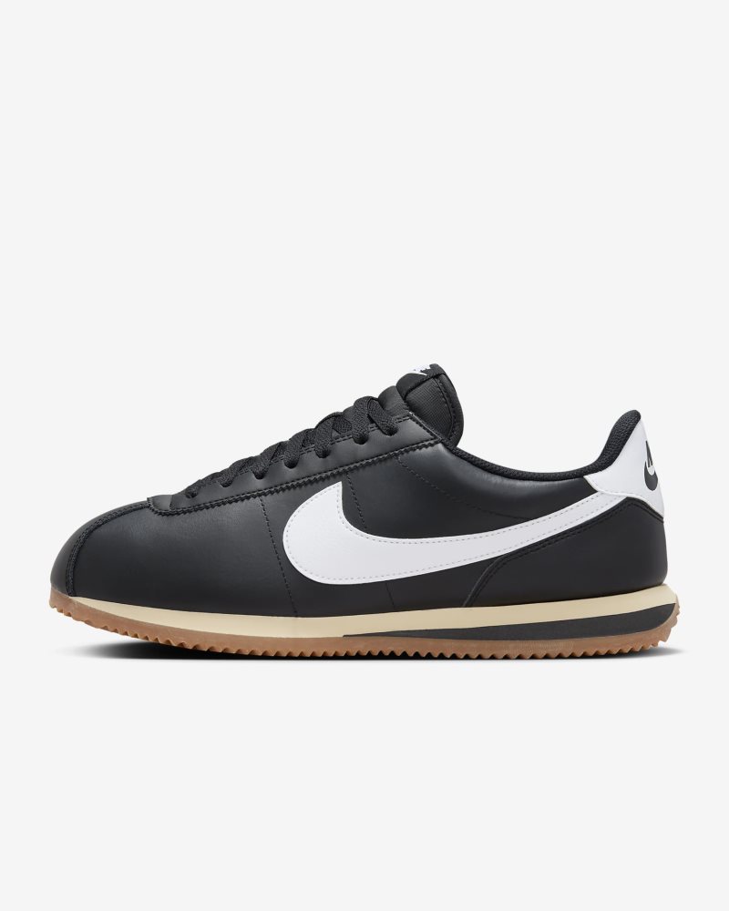 Nike Cortez Leder Schwarz/Gummi Mittelbraun/Sesam/Weiß