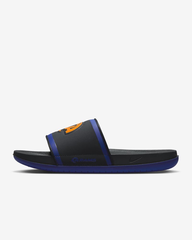 Nike Offcourt (NFL Los Angeles Rams) Anthrazit/Hyper Royal/Sundial