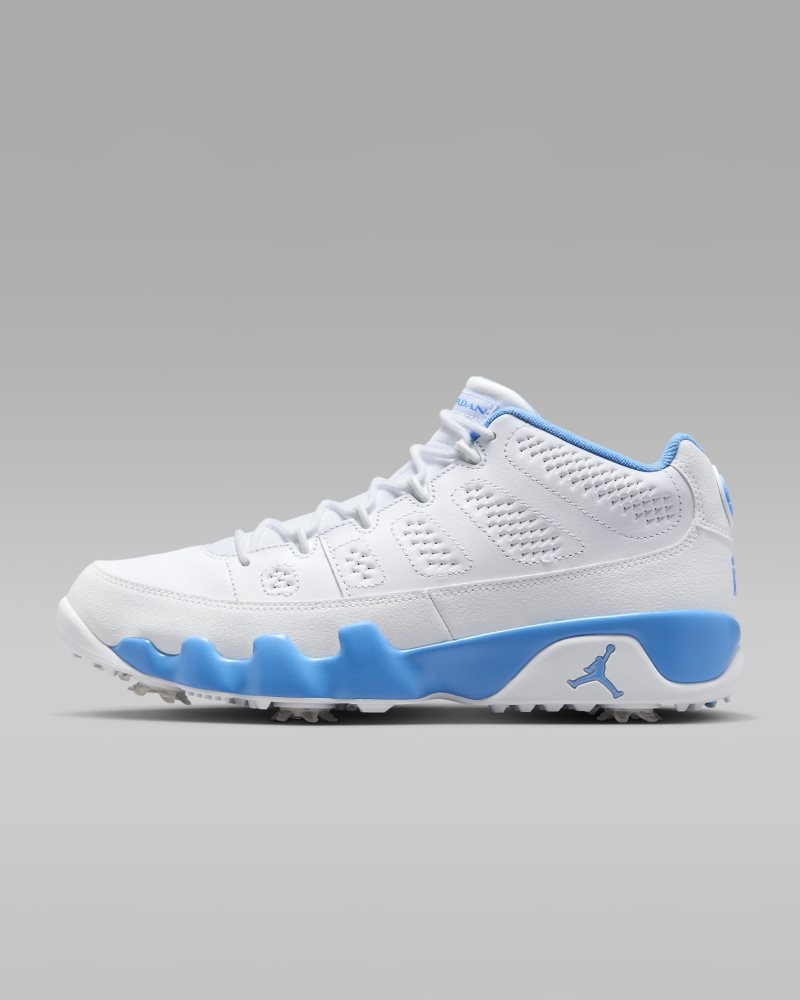 Air Jordan 9 G Weiß/Weiß/Universitätsblau