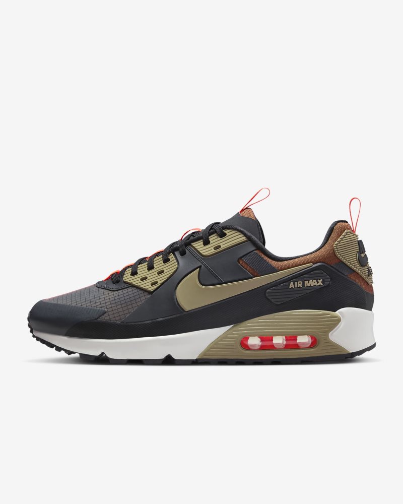 Nike Air Max 90 Drift Dunkelrauchgrau/Schwarz/HyperCrimson/Khaki