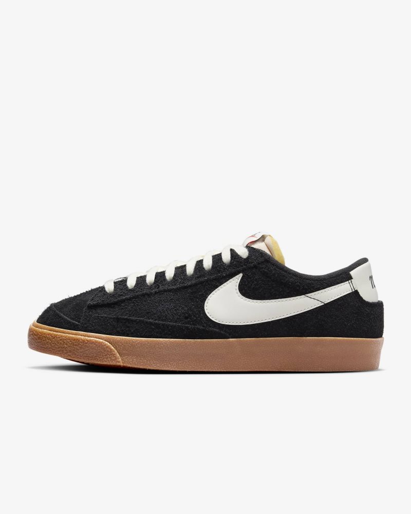 Nike Blazer Low '77 Vintage Schwarz/Gummi Mittelbraun/Schwarz/Segel