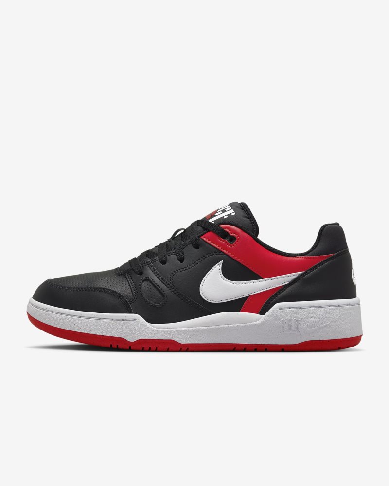 Nike Full Force Low Schwarz/Universitätsrot/Weiß