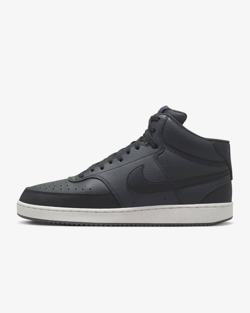 Nike Court Vision Mid Next Nature Dunkelrauchgrau/Off Noir/Racer Blau/Schwarz