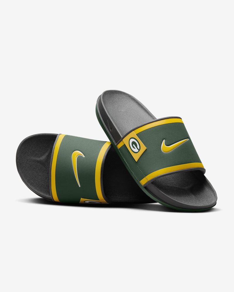 Nike Offcourt (Green Bay Packers) Tannengrün/Dark Smoke Grey/University Gold