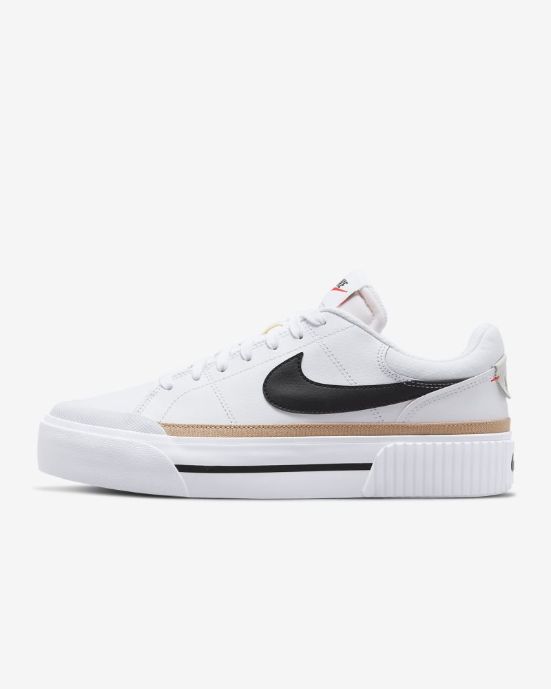 Nike Court Legacy Lift Weiß/Hanf/Team Orange/Schwarz