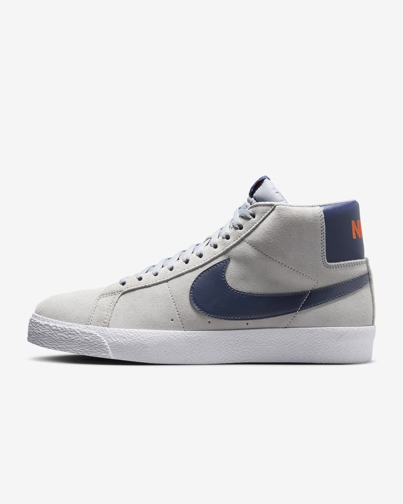 Nike SB Zoom Blazer Mid Wolfgrau/Cosmic Clay/Weiß/Mitternachtsmarine