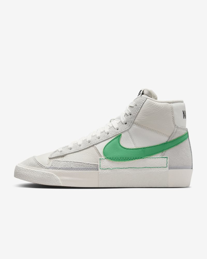 Nike Blazer Mid Pro Club Pure Platinum/Phantom/Summit White/StadiumGrün