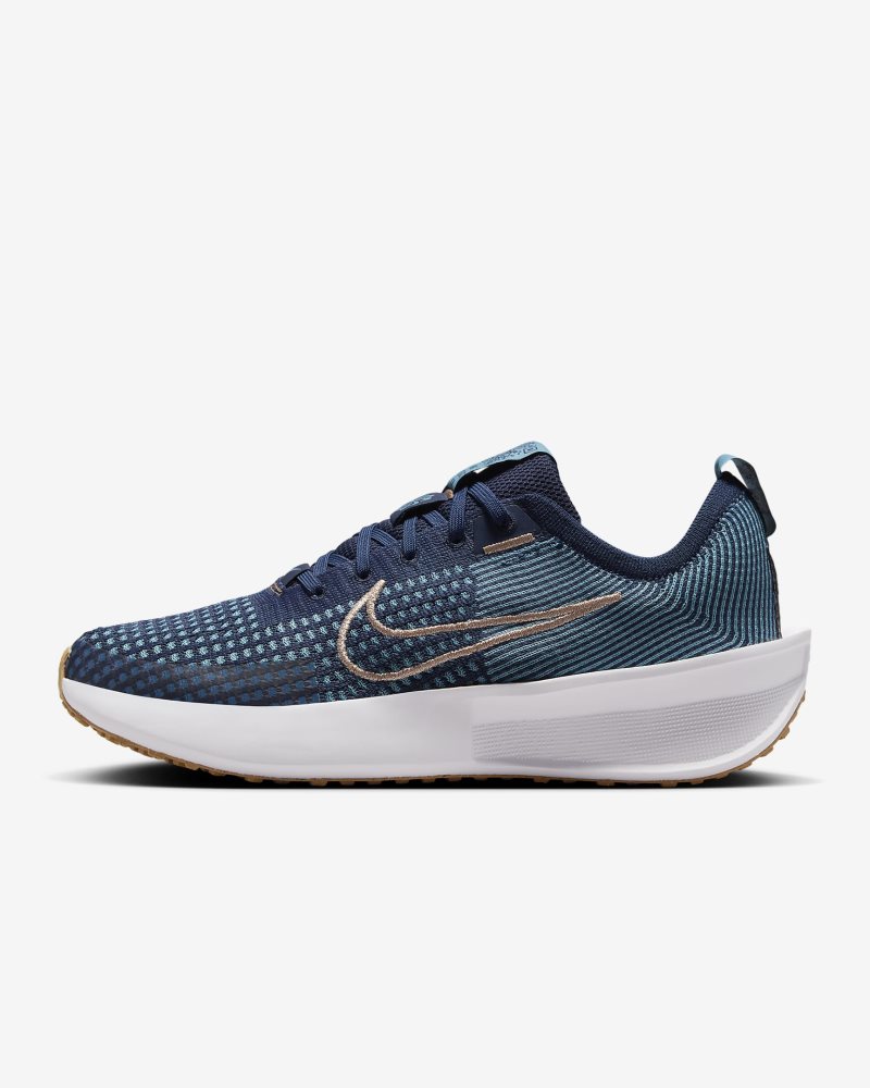 Nike Interact Run College Navy/Ceulean/Weiß/Metallic Red Bronze