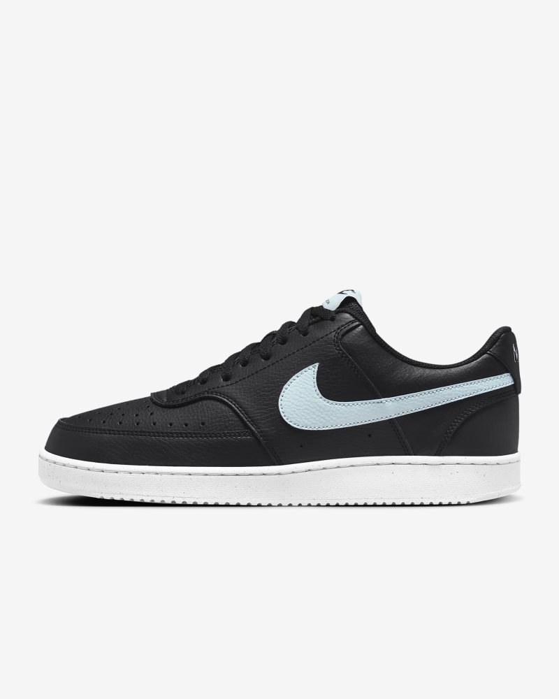 Nike Court Vision Low Next Nature Schwarz/Weiß/Gletscherblau