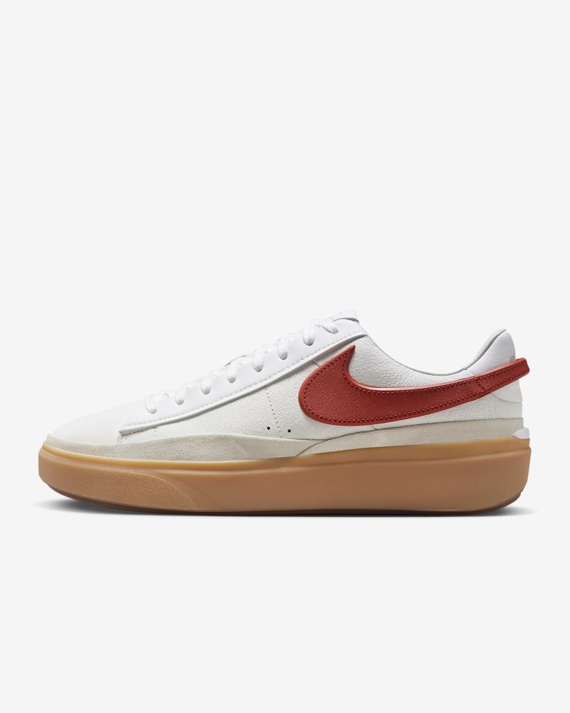 Nike Blazer Phantom Low Weiß/Gipfelweiß/Gummigelb/Drachenrot