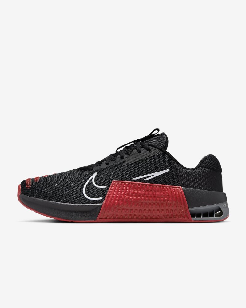 Nike Metcon 9 Schwarz/Universitätsrot/Rauchgrau/Weiß