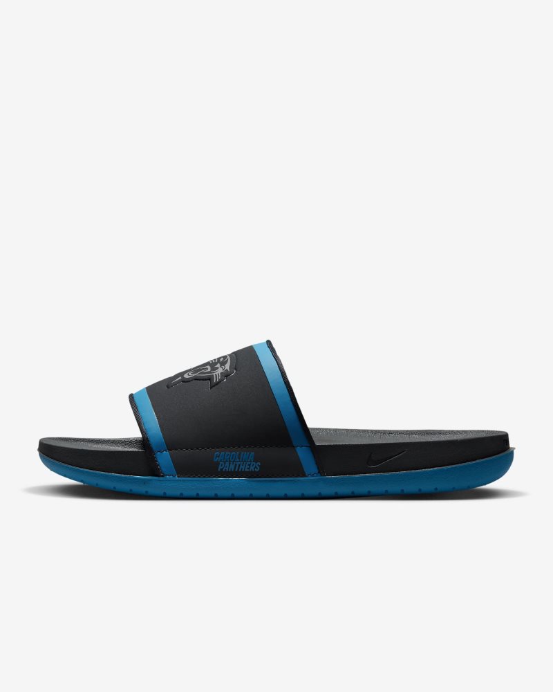 Nike Offcourt (NFL Carolina Panthers) Anthrazit/Tidal Blue/Medium Silver