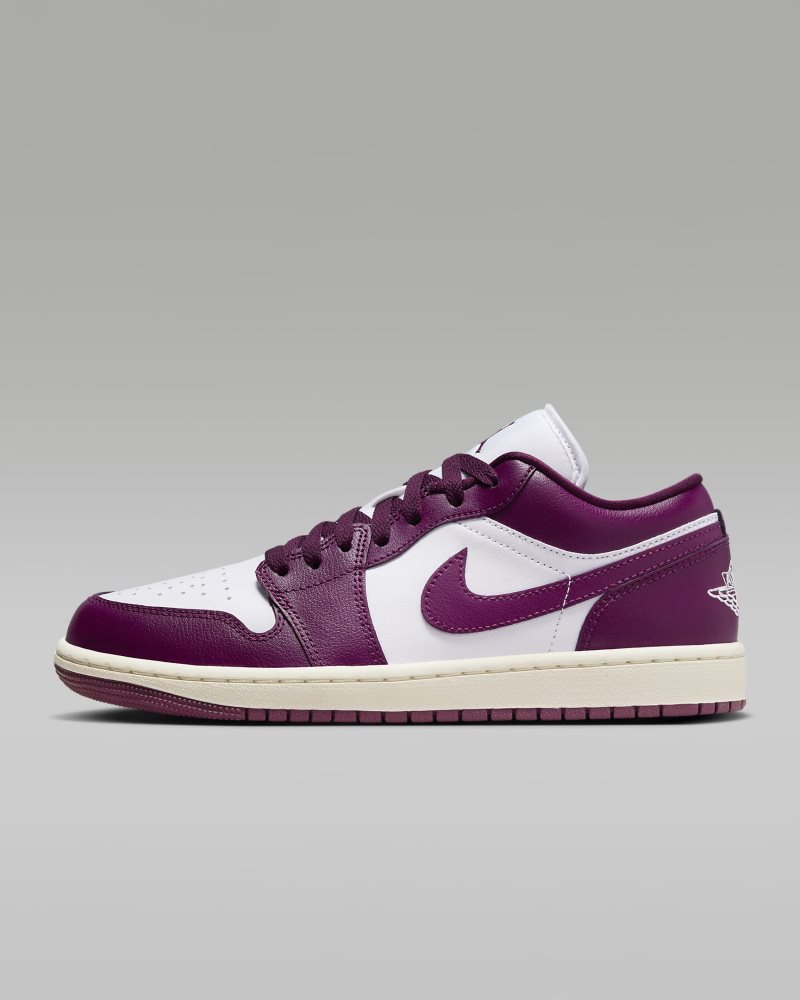 Air Jordan 1 Low Weiß/Sail/Bordeaux