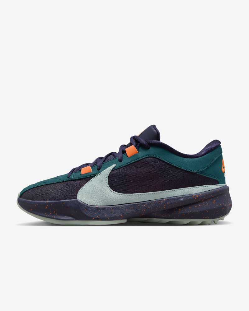 Giannis Freak 5 Geode Teal/Purple Ink/Total Orange/Jade Ice