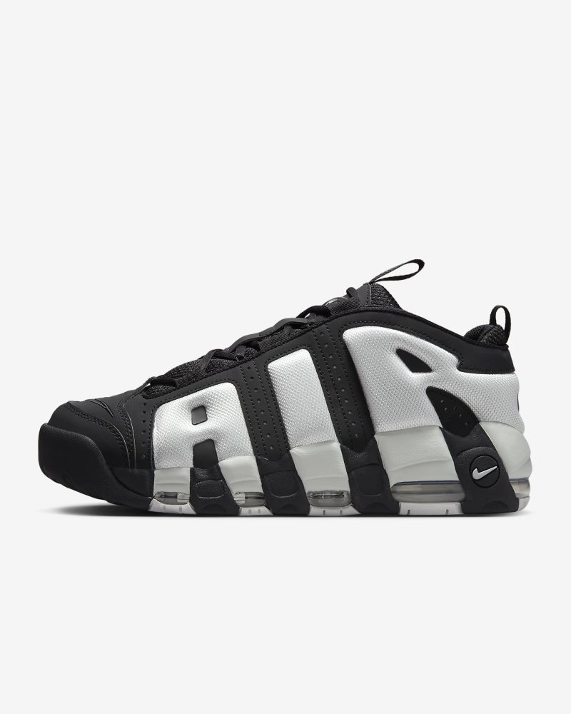 Nike Air More Uptempo Low Schwarz/Metallic Silber/Photon Dust